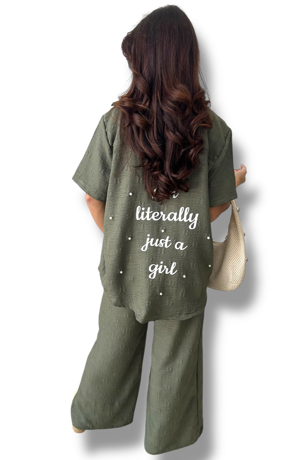 Conjunto Green Just A Girl