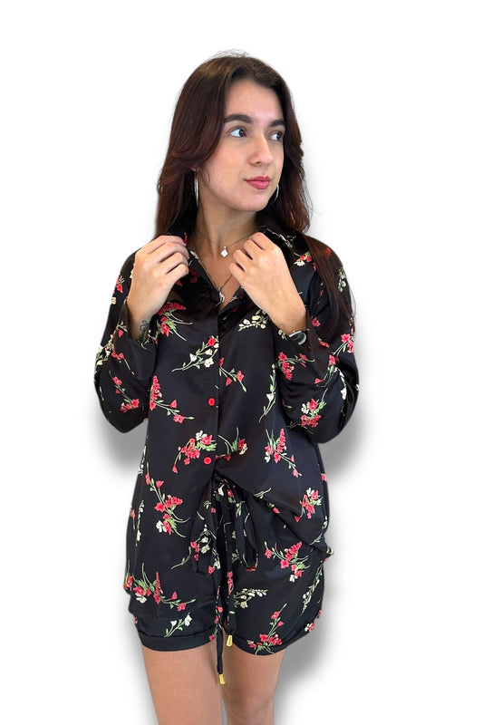 Pijama Black Roses