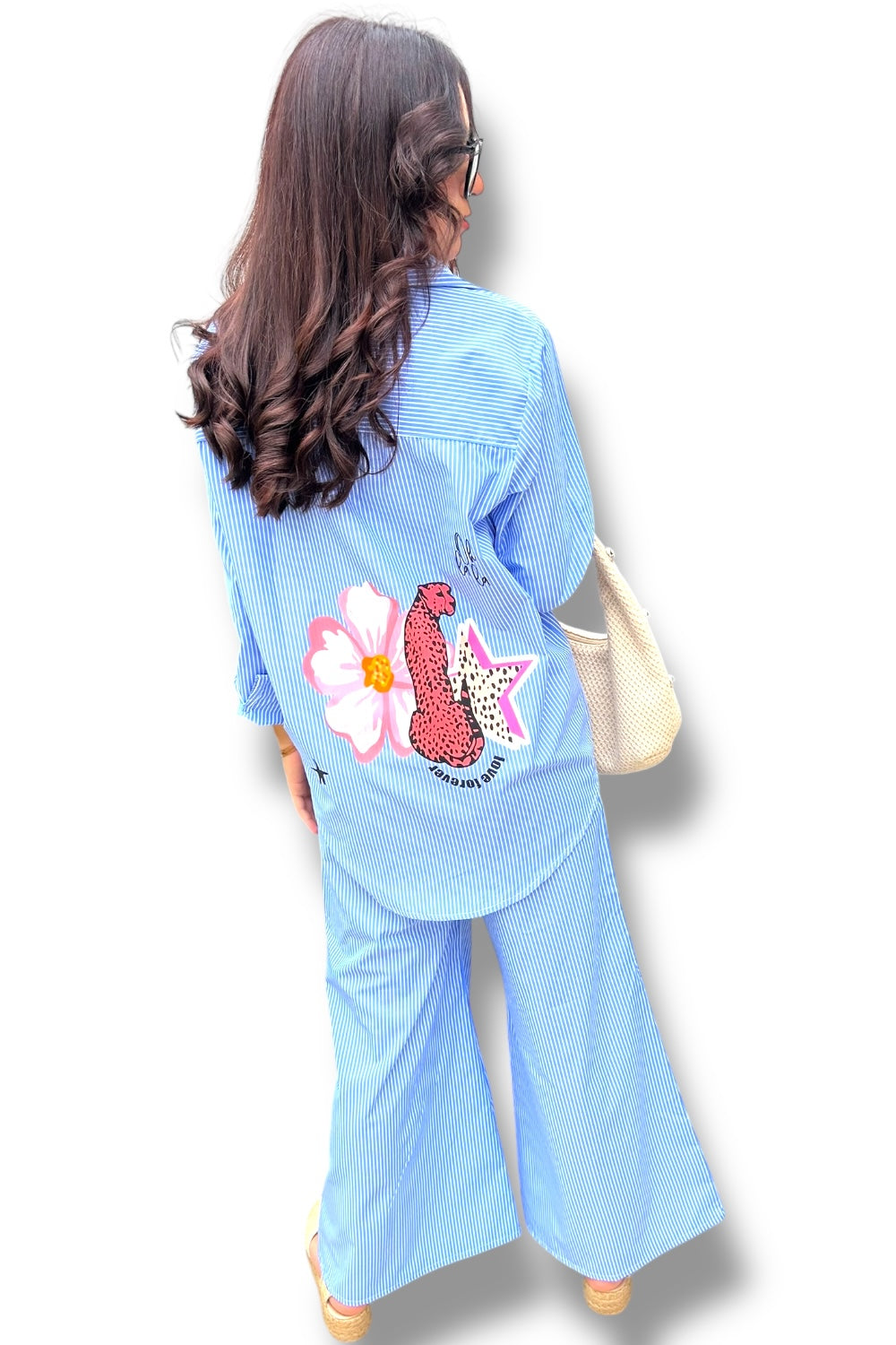 Conjunto Blue Flowers Love