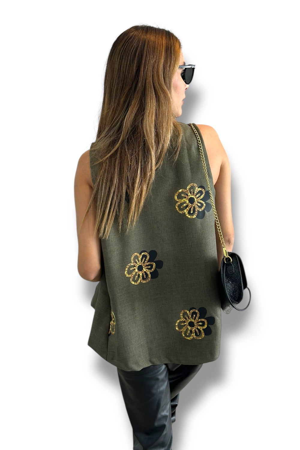 Chaleco Gold Flowers