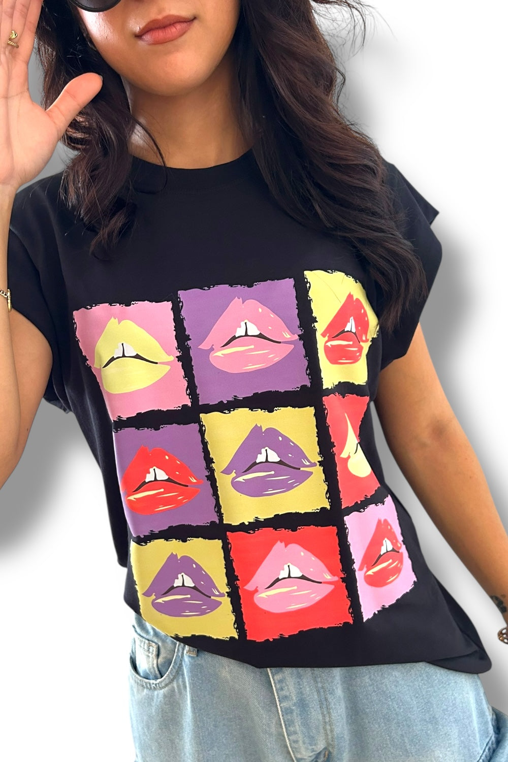 T-Shirt Black Kisses