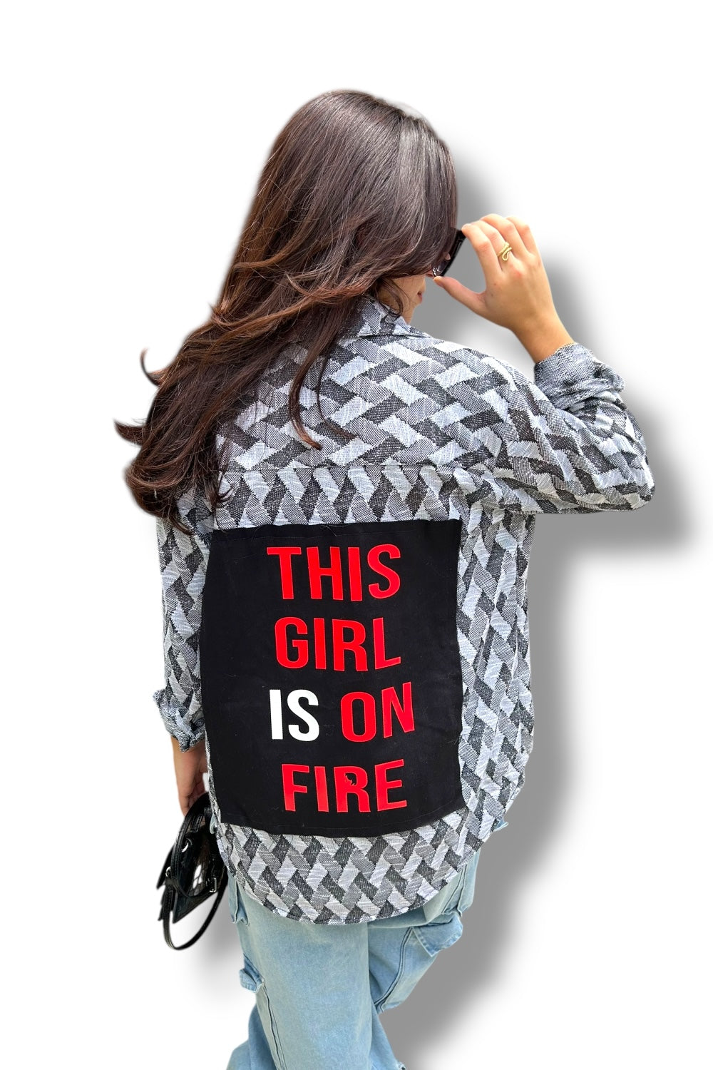 Blusa Grey Girl on Fire
