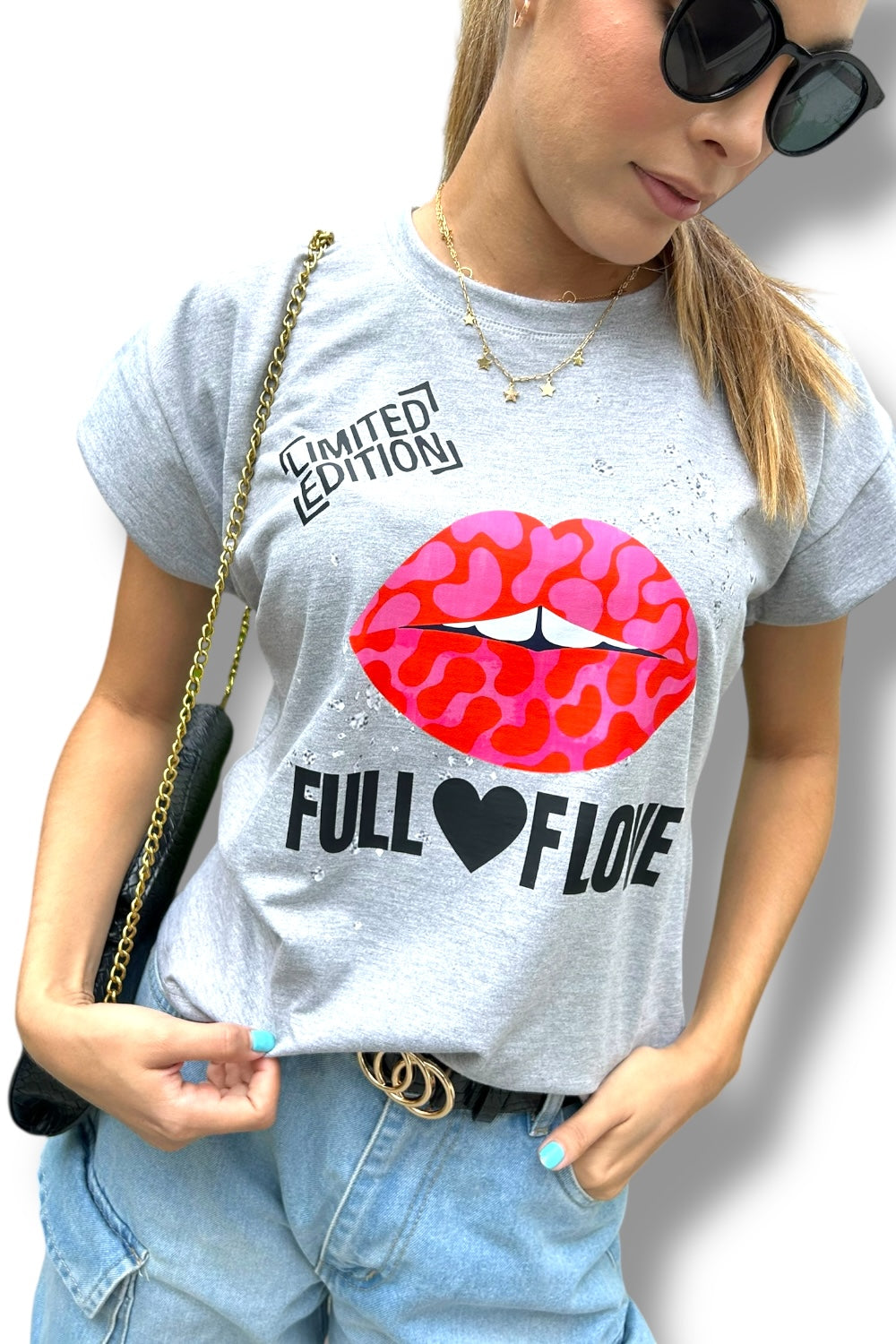 T-Shirt Grey Full Flove
