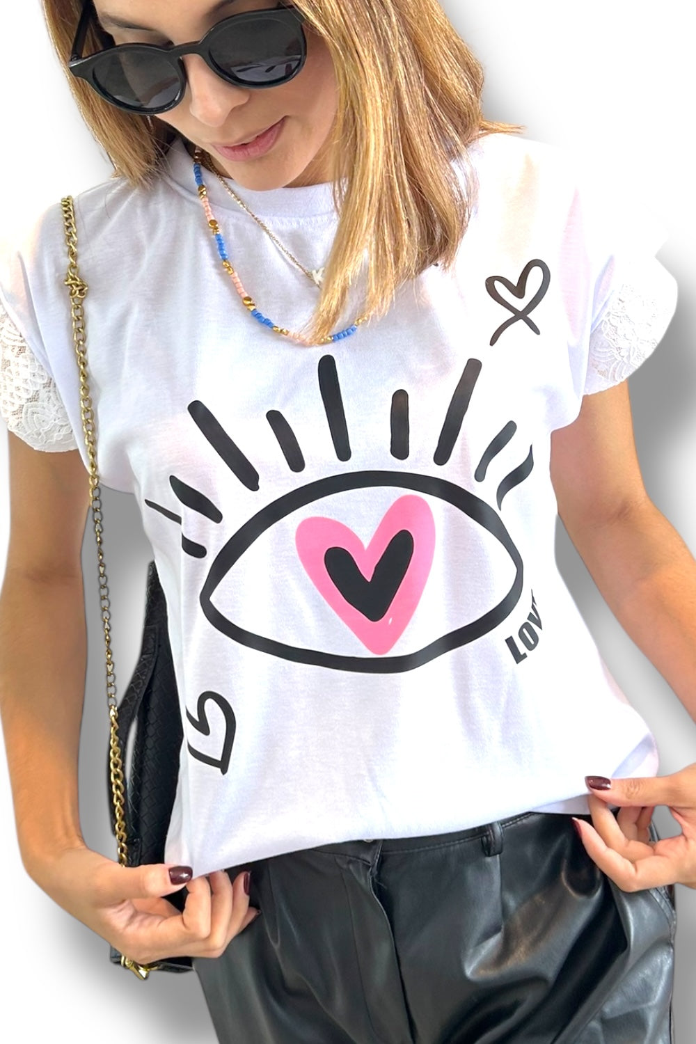 T-Shirt Eye Heart Love