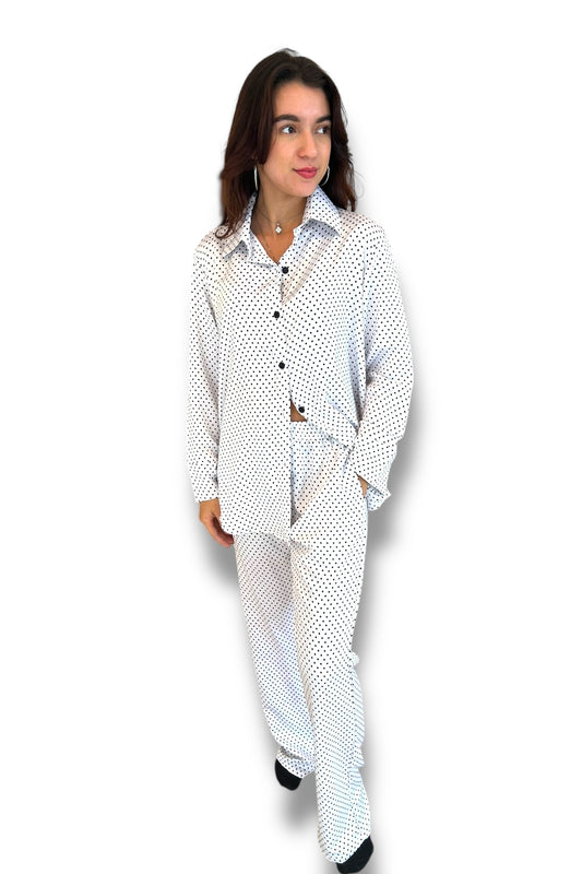 Pijama Black & White Dots