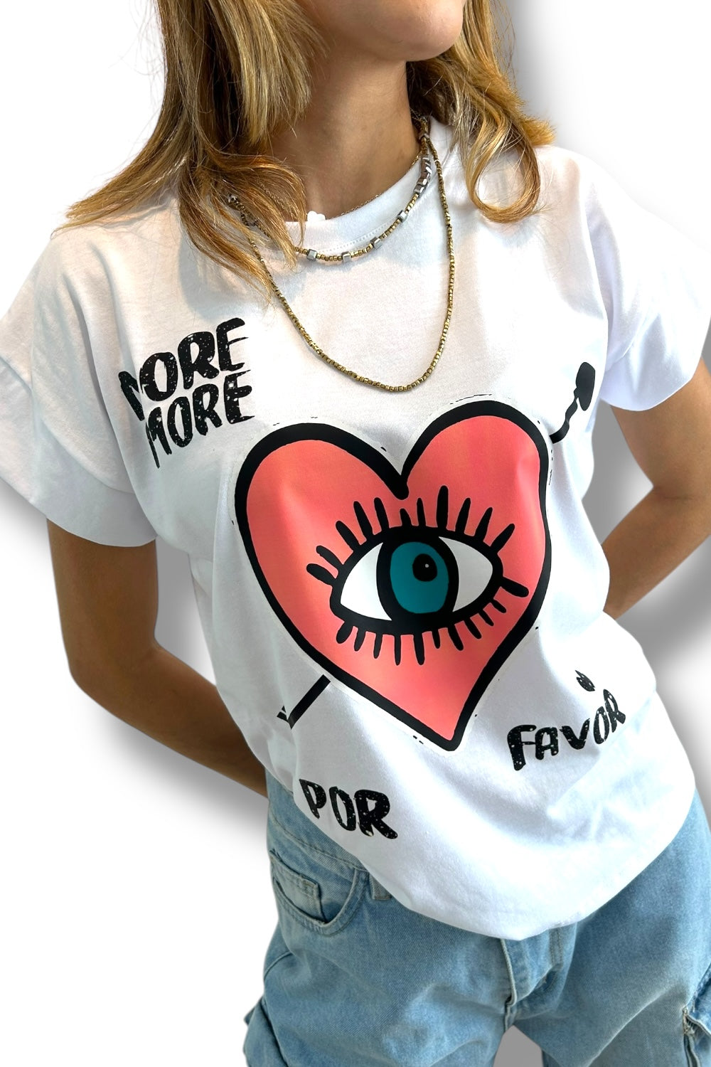T-Shirt White More Amor