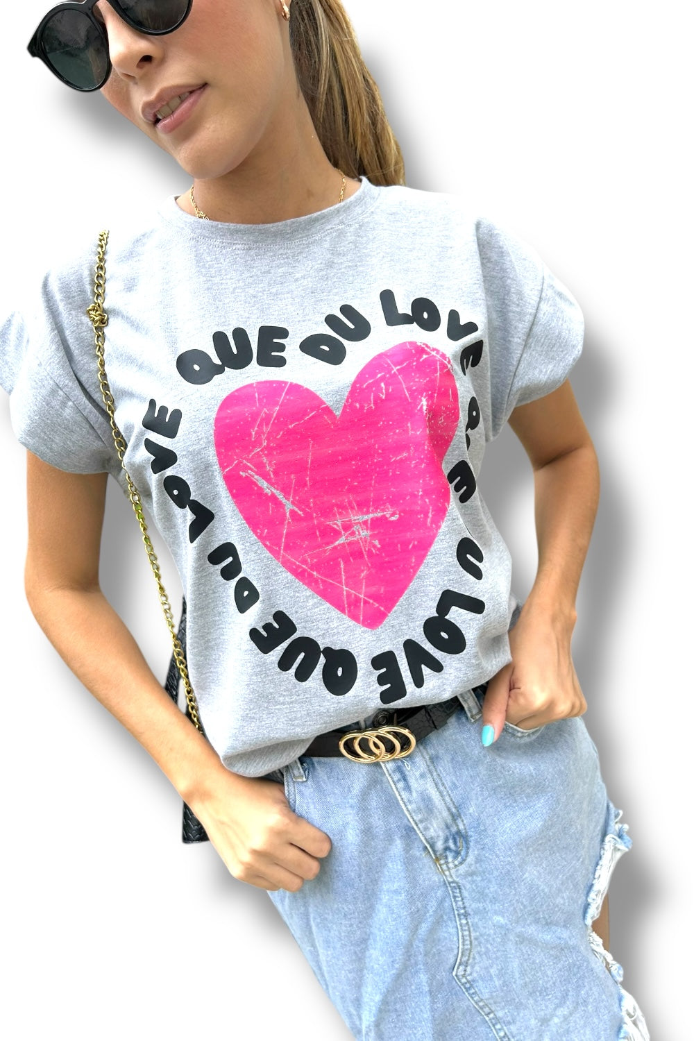 T-Shirt Que Du Love
