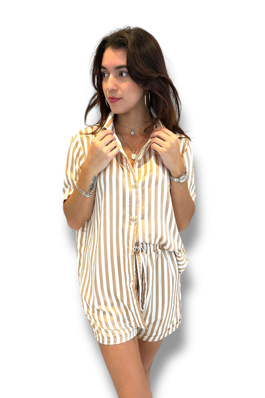 Pijama Yellow Stripes