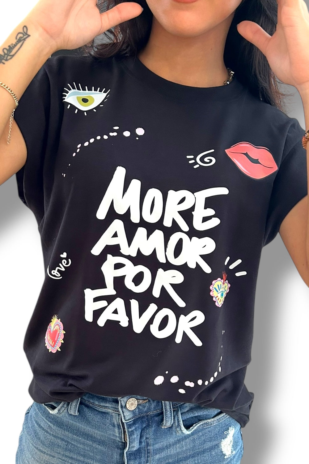 T-Shirt Black More Glam