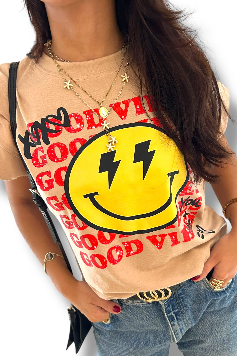 T-Shirt Good Vibes XOXO