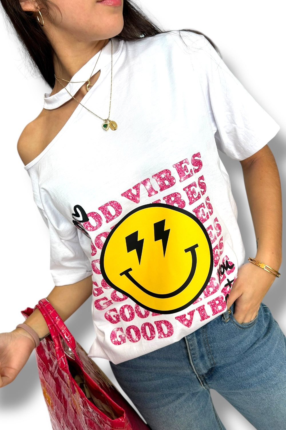 T-Shirt Pink Good Vibes