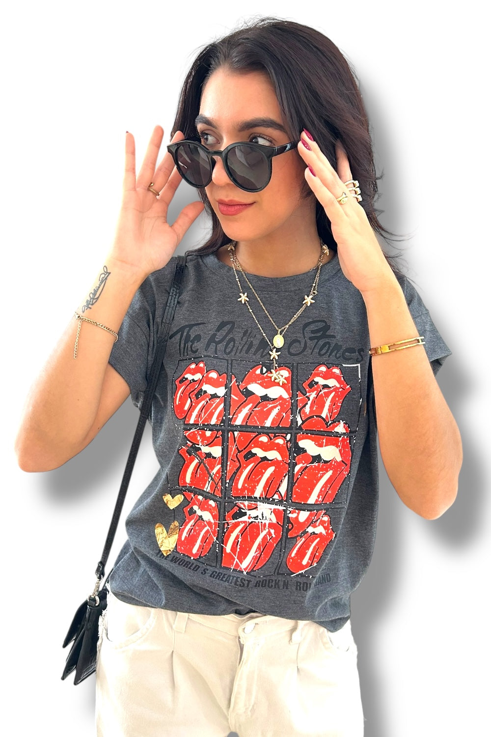 T-Shirt Dark Grey Rolling Stones