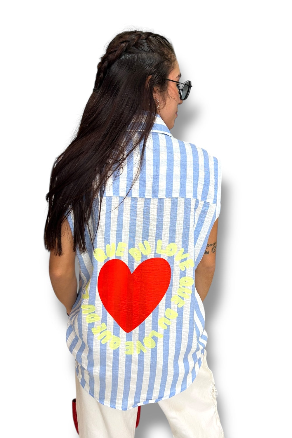 Blusa Sleeveless Que Du Love