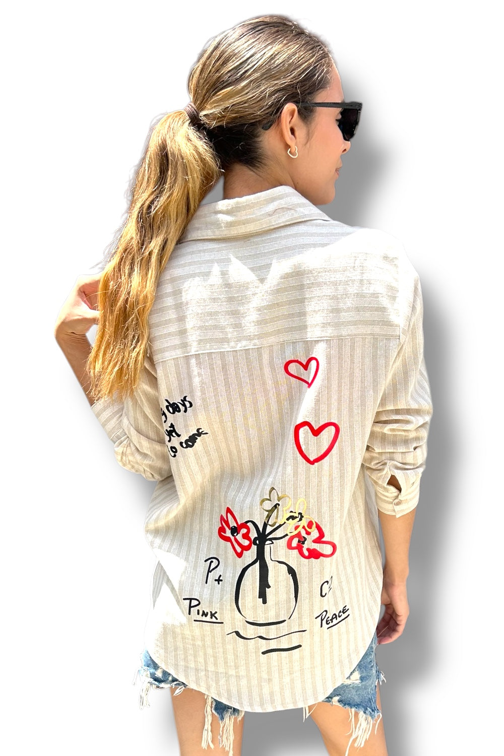 Blusa Red Flowers