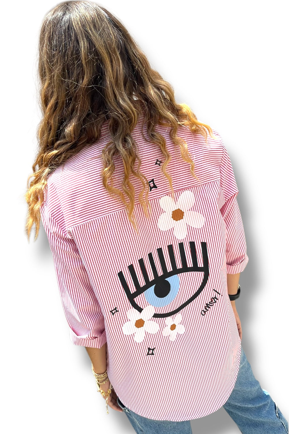 Blusa Red Flowers