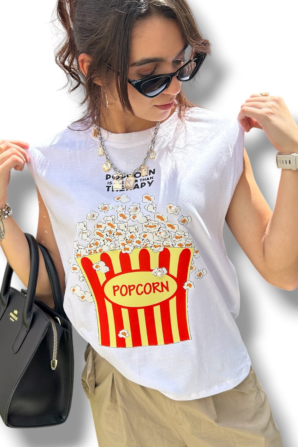 T-Shirt Popcorn Pearl
