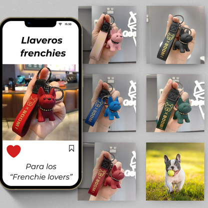 Llaveritos frenchies personalizables