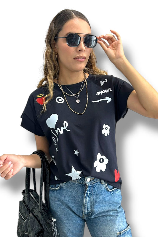 T-Shirt Love Flowers