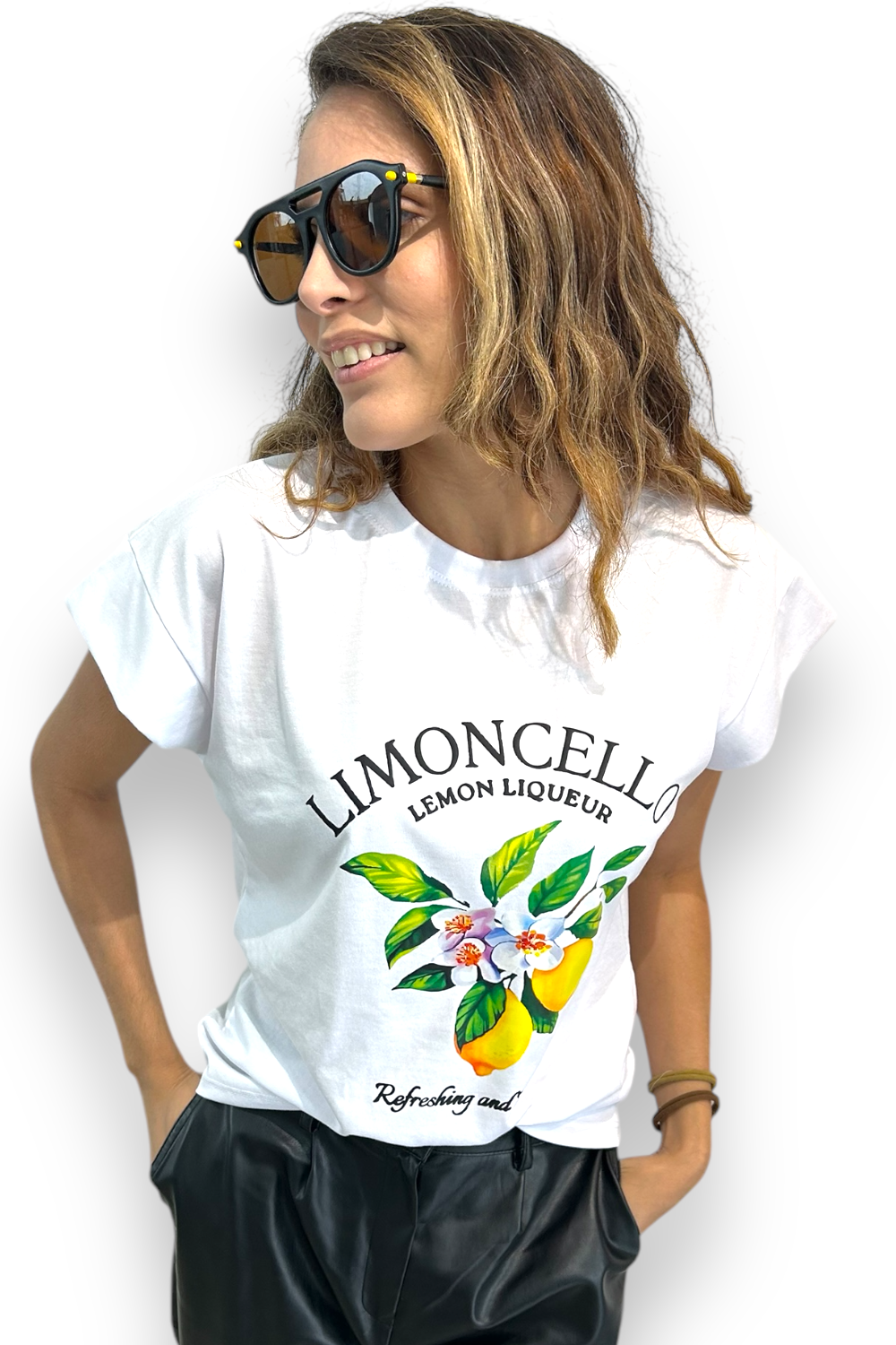 T-shirt White Lemons