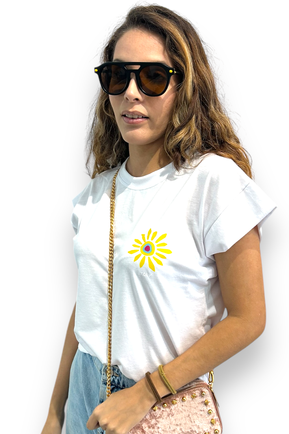 T-shirt white Sun