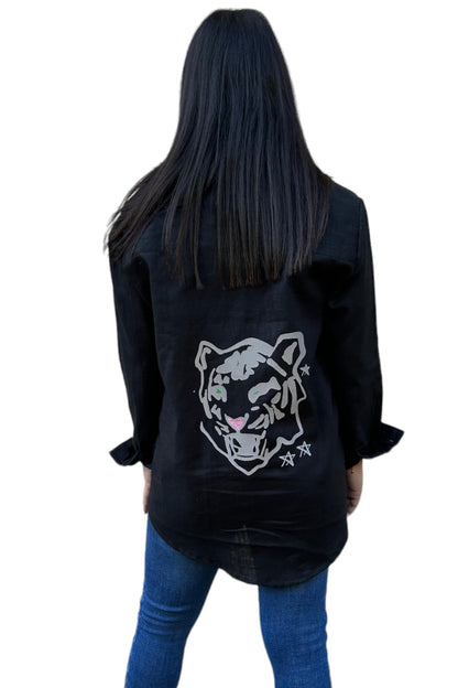 Mayor Blusa Tiger Silver