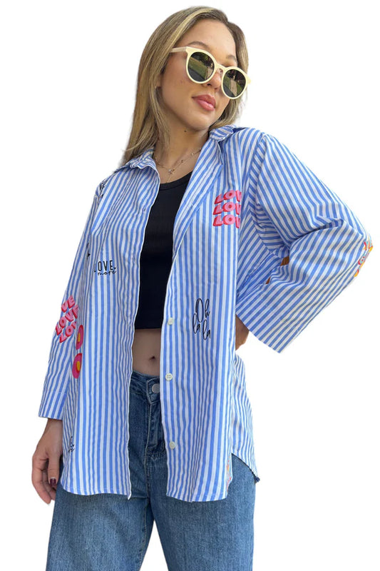 Camisa Blue Love