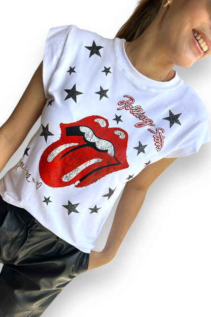 T-shirt Kiss white