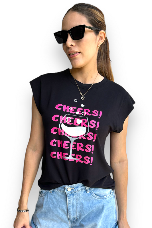 T-shirt Cheers black