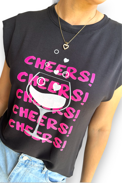 T-shirt Cheers black