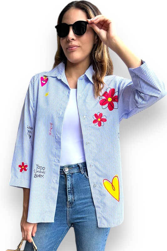 Blusa Amor Blue