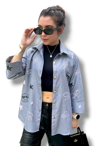 Blusa Sparkle Face