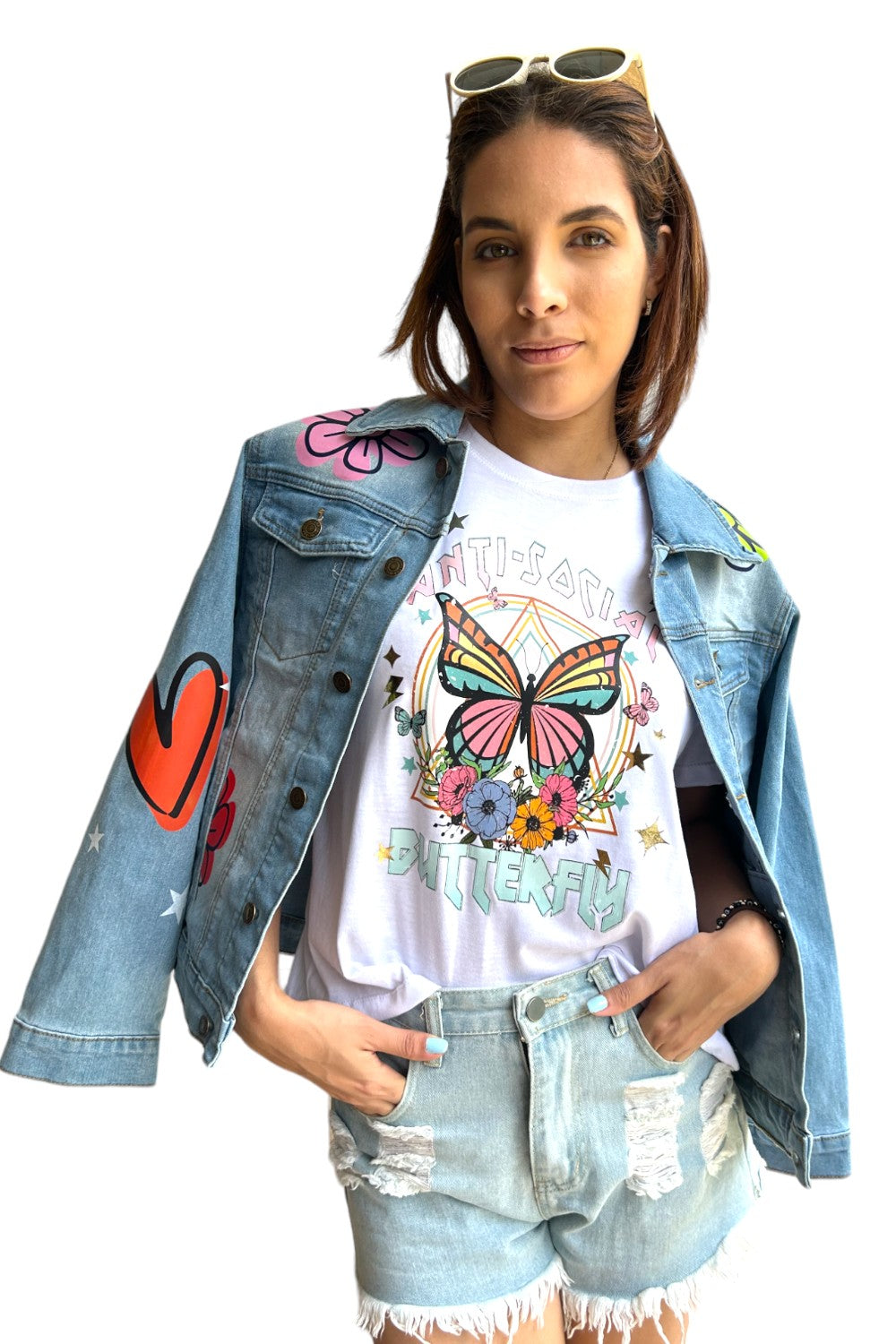 Mayor T-shirt  Pink Butterfly