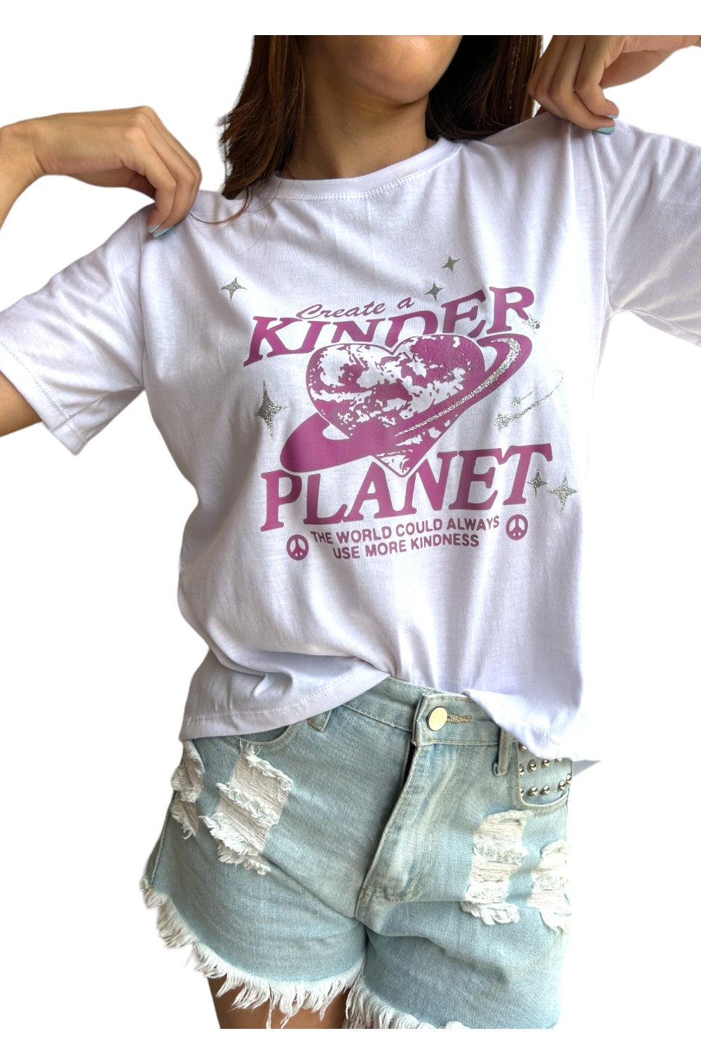 Mayor T-shirt Pink Planet