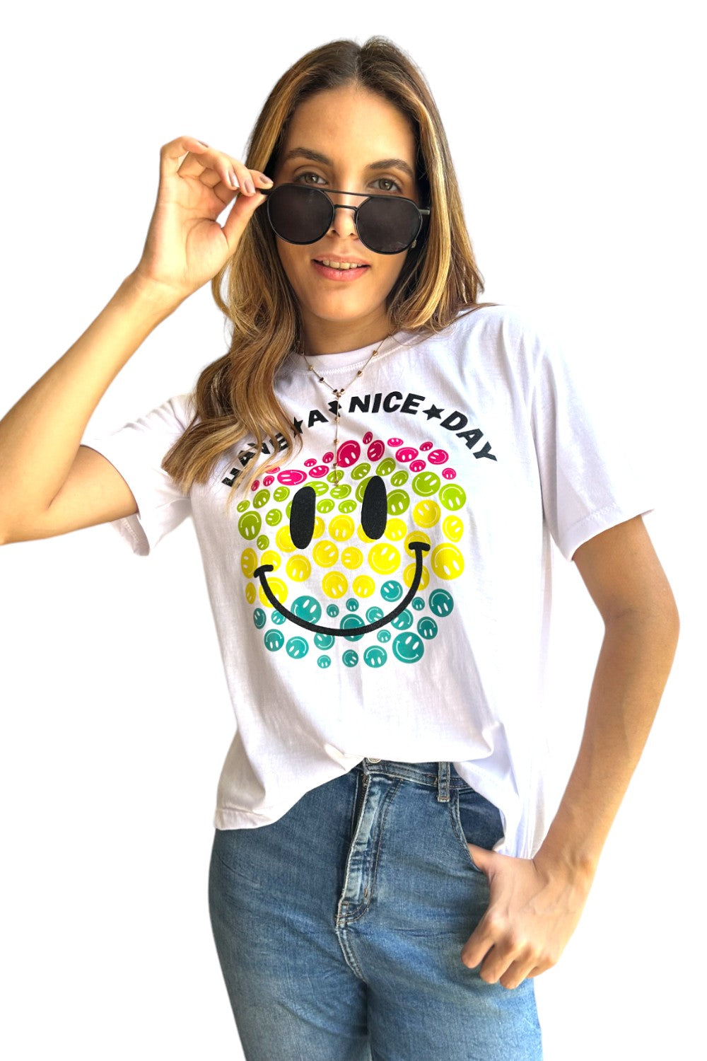 T-shirt Smiley Letters