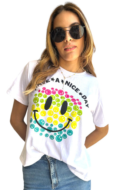 T-shirt Smiley Letters