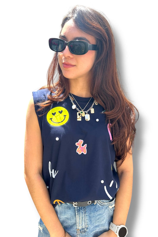 T-Shirt Blue Hippie