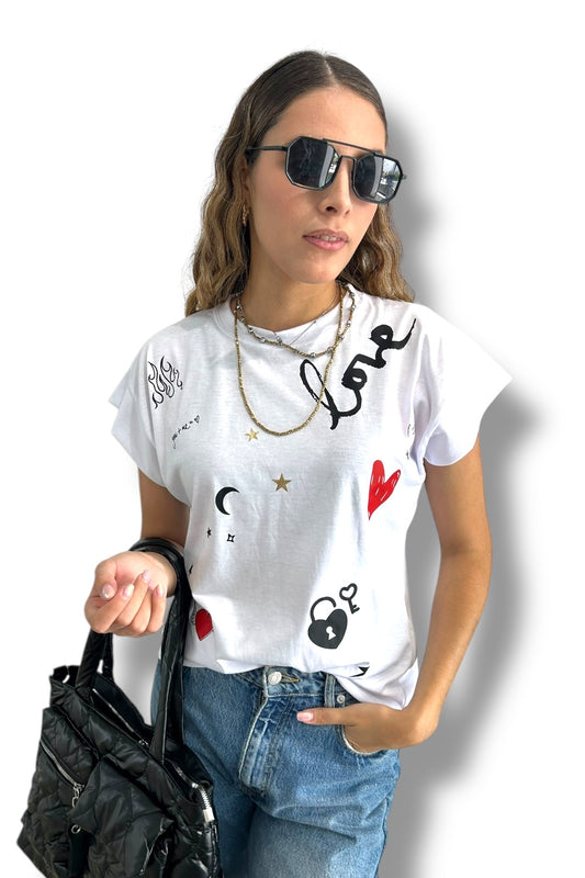 T-Shirt Love Fire