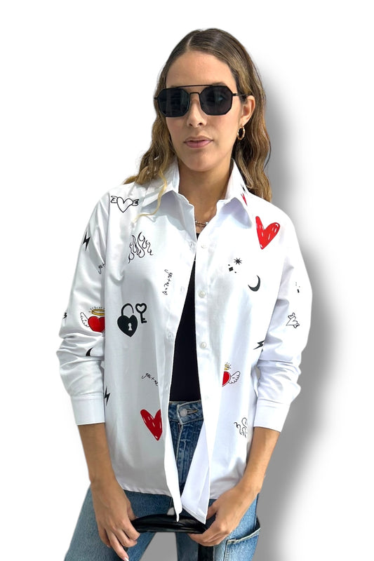 Blusa Hearts & Fire