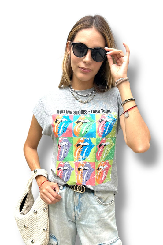 T-Shirt Grey Rolling Stones