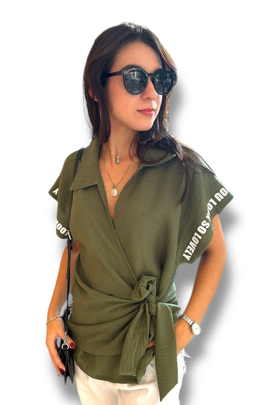 Blusa Lovely Tied Green