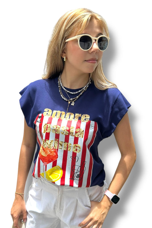T-Shirt Amor Wine