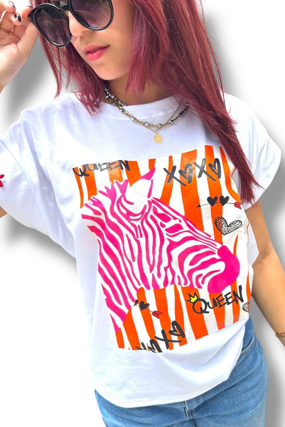 T-Shirt Orange Queen