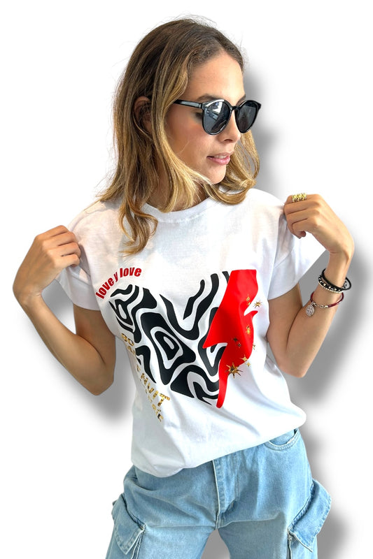 T-Shirt Lightning Gold