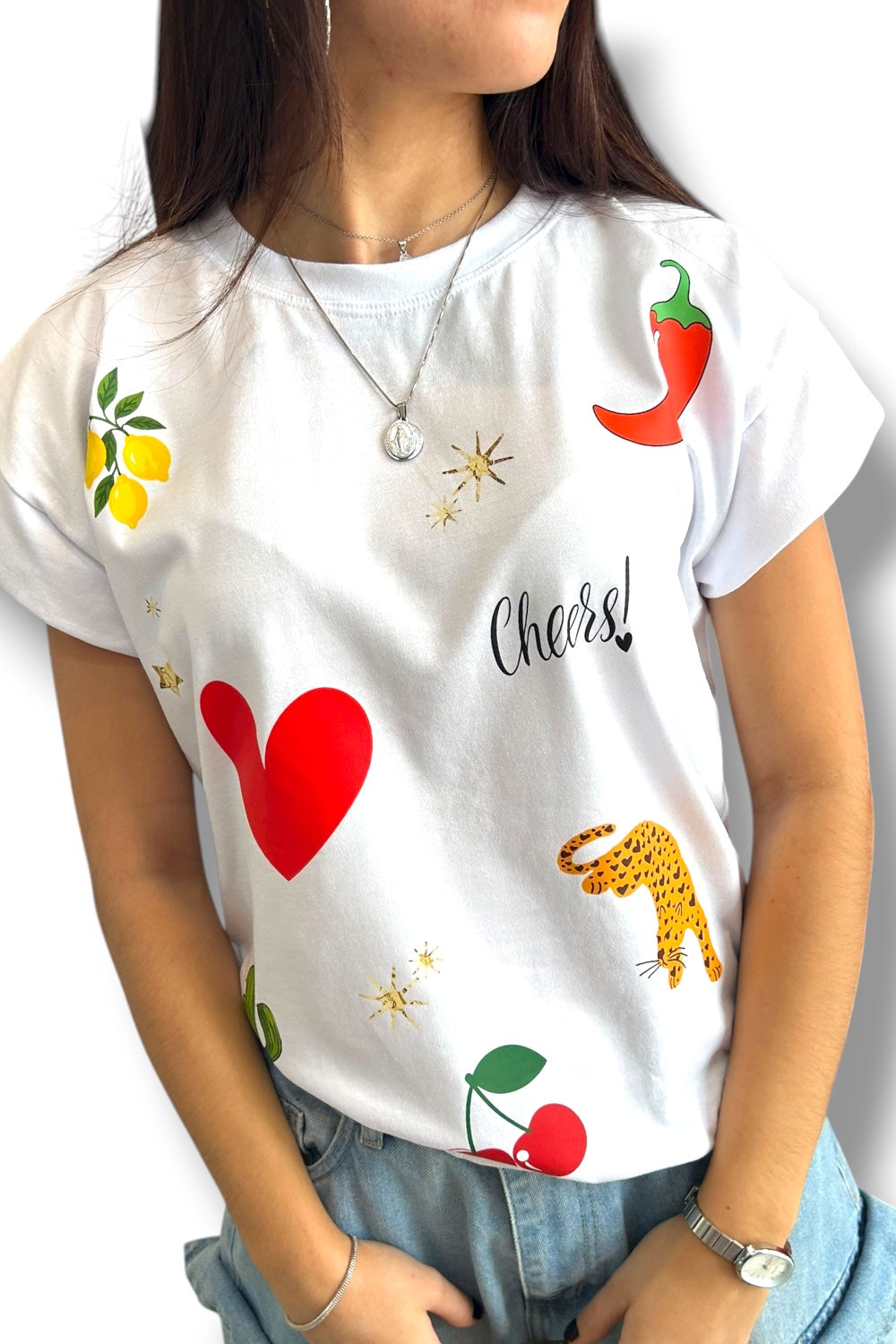 T-Shirt White Cheers