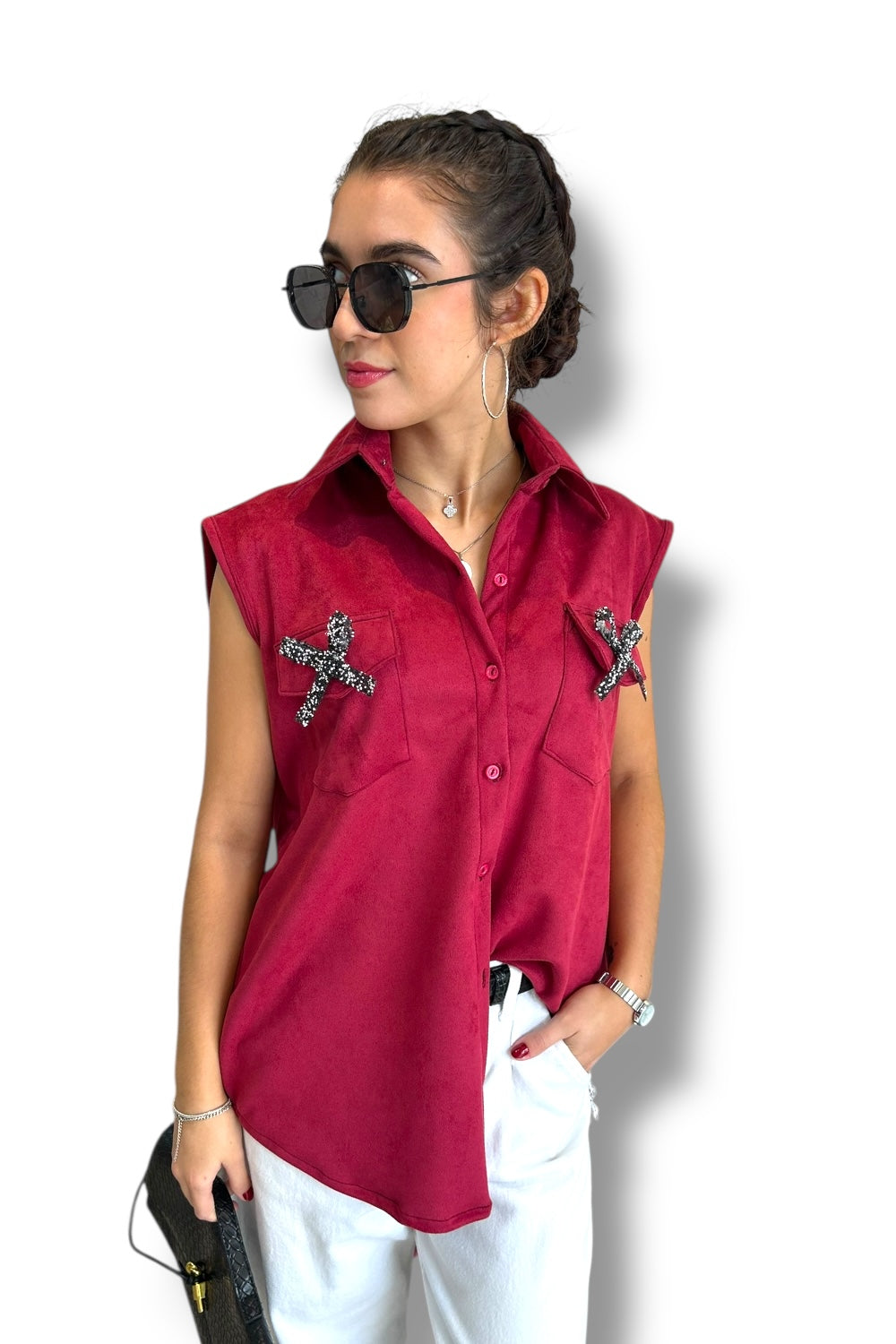 Blusa Red Bows