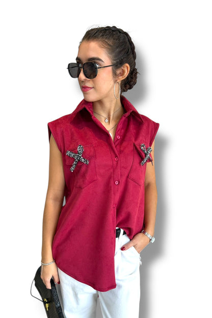 Blusa Red Bows