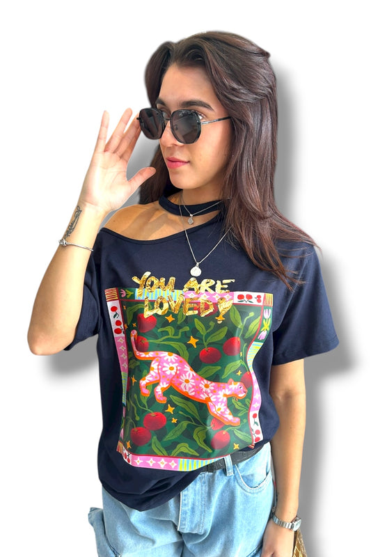 T-Shirt Blue U Are Loved