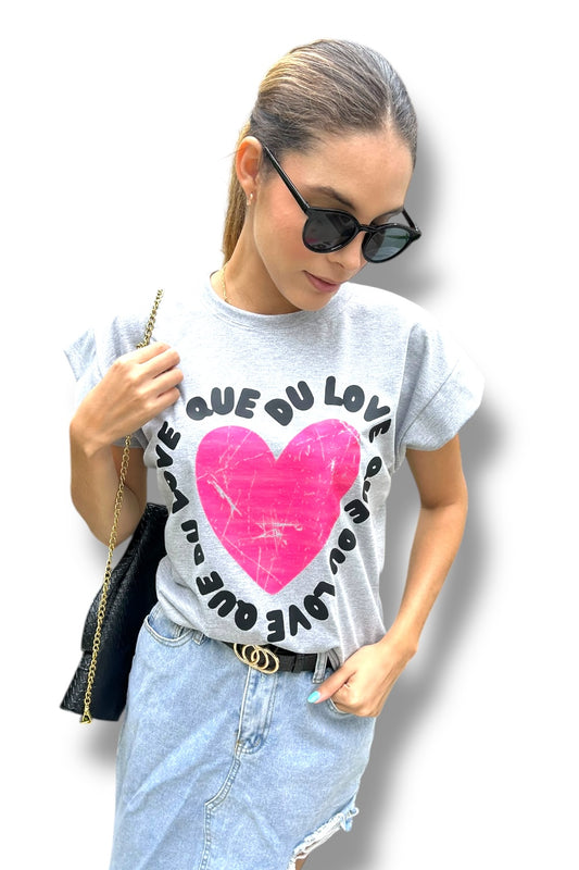 T-Shirt Que Du Love