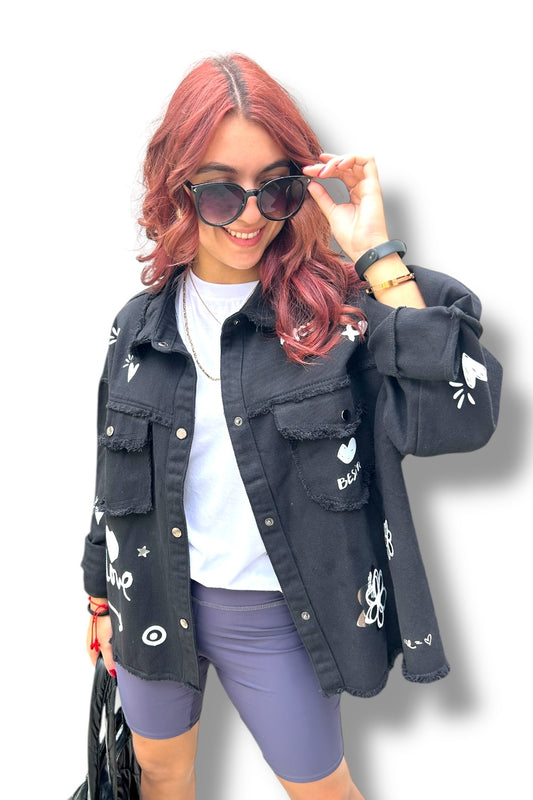 Chaqueta Silver Flowers