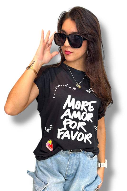 T-Shirt Kiss More Amor